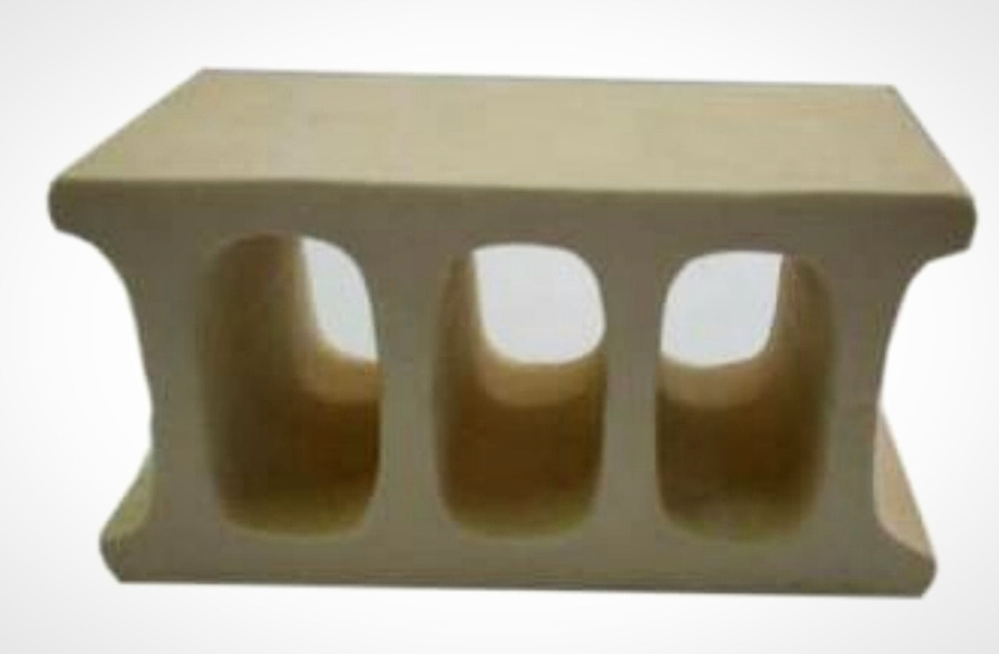 3 holes white pleco brick PFPB1001-W