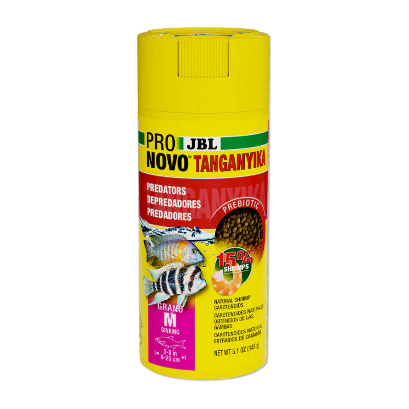 JBL Pronovo Tanganyika Grano M - (Granulated aquarium staple food for predatory cichlids) 1000ml