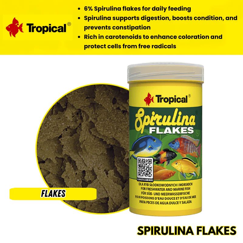 Tropical Spirulina Flakes (6% spirulina)