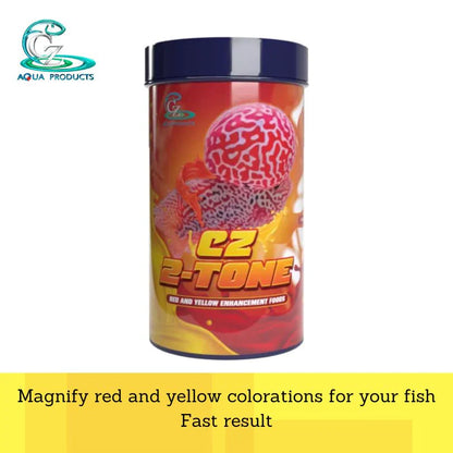 CZ Aqua Cz 2 tone 100g (Enhance Red, Yellow for Flowerhorn)