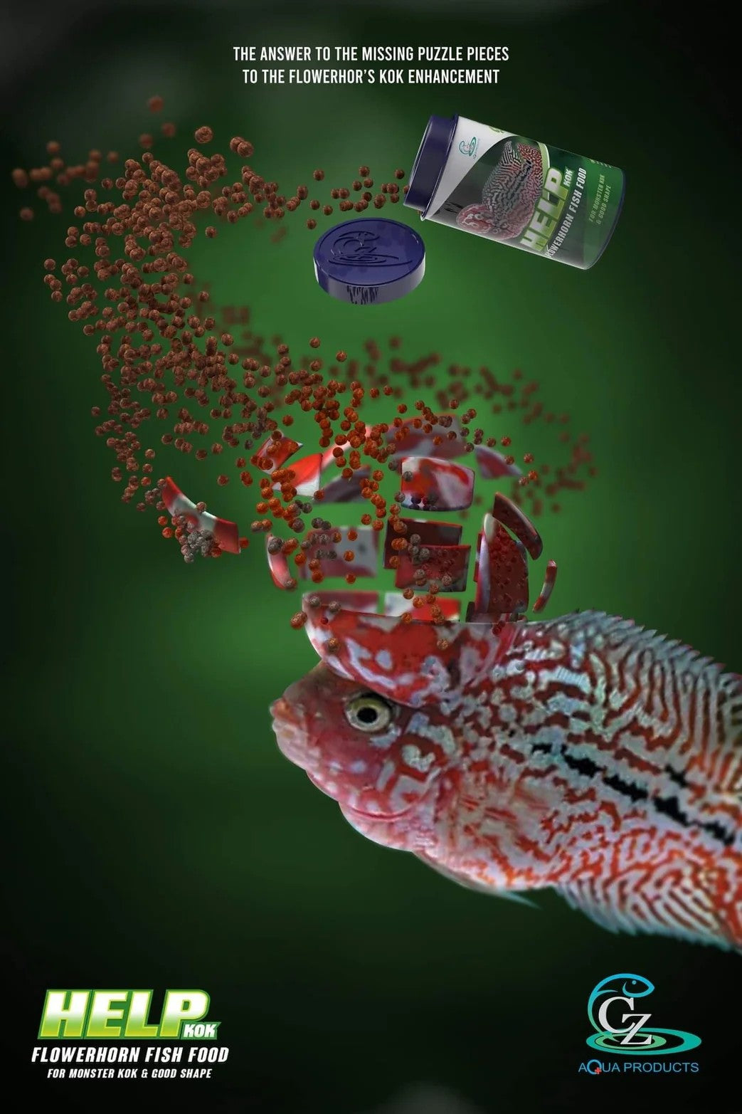 CZ Aqua Help for monster kok 100g (Promote Head shape)