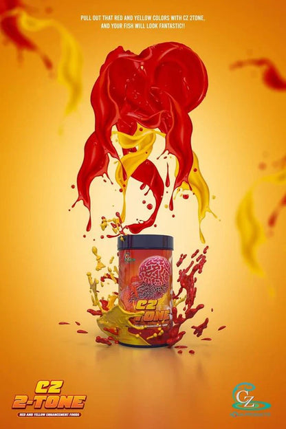 CZ Aqua Cz 2 tone 100g (Enhance Red, Yellow for Flowerhorn)