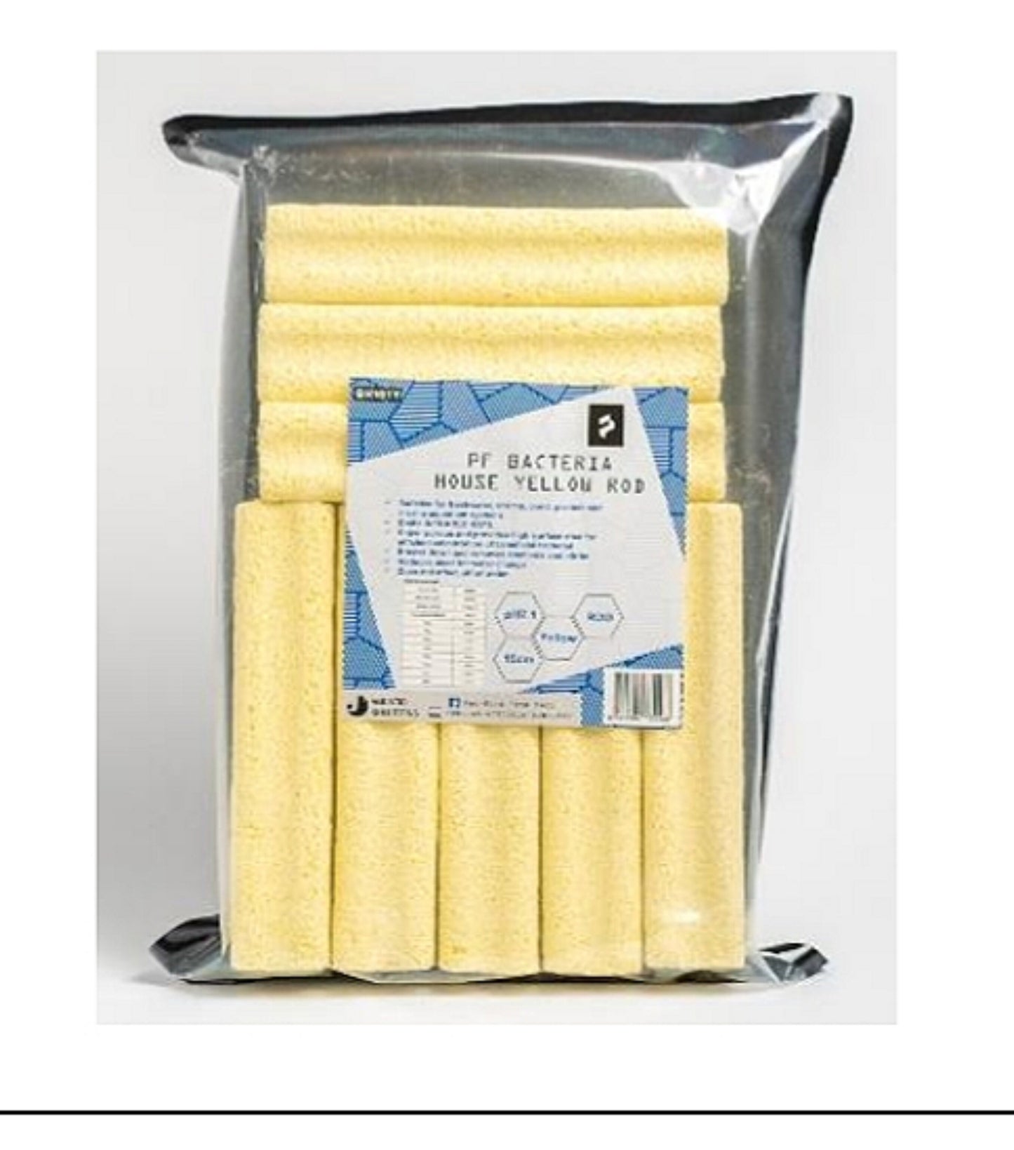 PF Bacteria House Yellow Square Rod (8pcs)