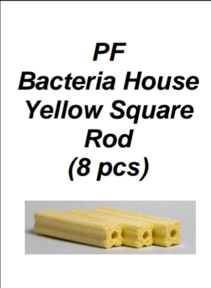 PF Bacteria House Yellow Square Rod (8pcs)
