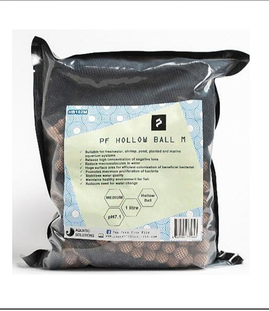 PF Hollow Balls (medium) 1 litre (1.2 - 1.5cm)