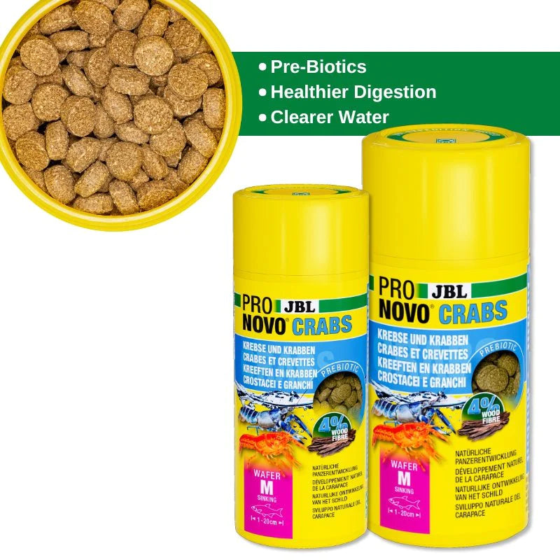 JBL ProNovo Crabs Wafer M (Food for Crayfish and Crabs)