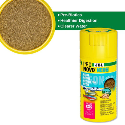 JBL ProNovo Neon Grano XXS (Fine Granules Sizing For Neon Fishes)