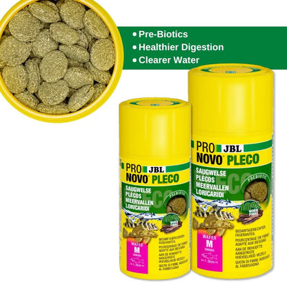 JBL ProNovo Pleco Wafer M (Plecos Food With Natural Wood Fibres)