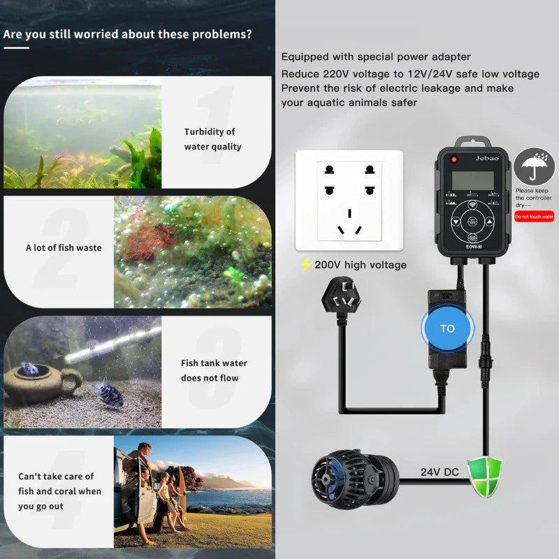 JEBAO EOW Wave Controller/Wi-Fi Mobile phone, Dual Control