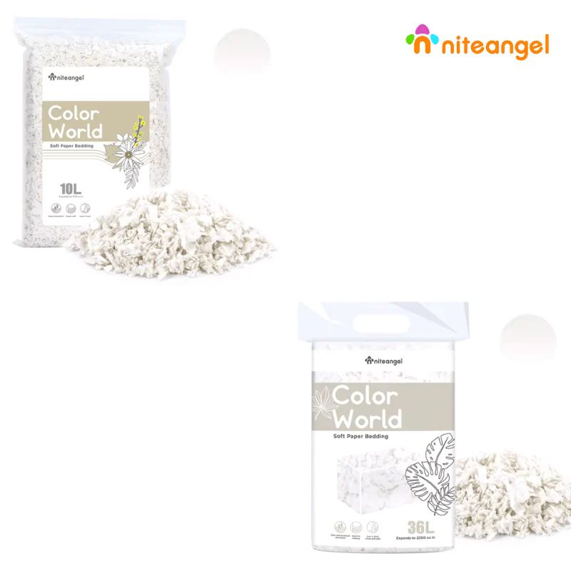 Niteangel Color World Soft Paper Bedding White (10/36L)