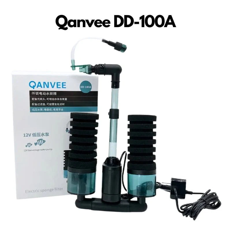 QANVEE Bio Sponge Filter w/ Pump