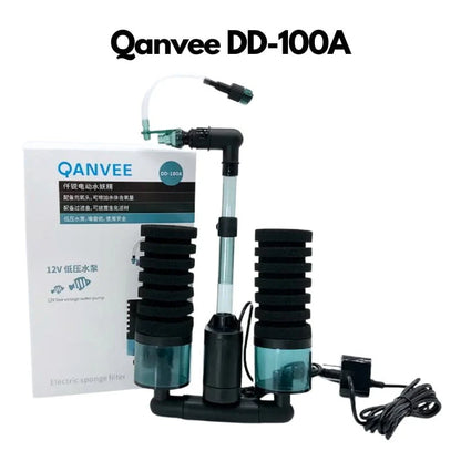 QANVEE Bio Sponge Filter w/ Pump