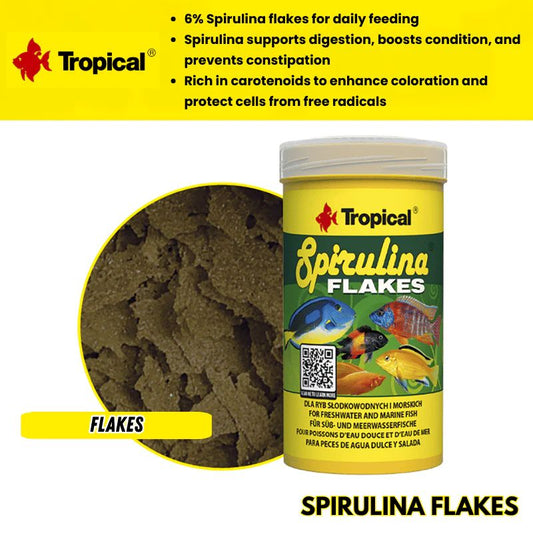 Tropical Spirulina Flakes (6% spirulina)