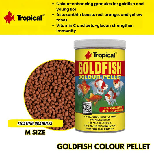 Tropical Goldfish Colour Pellet Size M