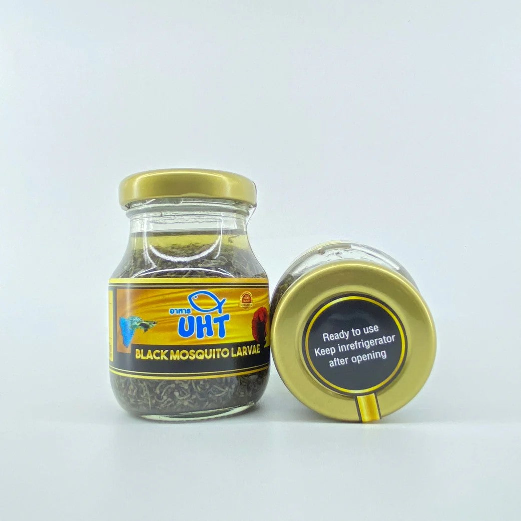 UHT Black Mosquito Larvae - 75g (Bottled)