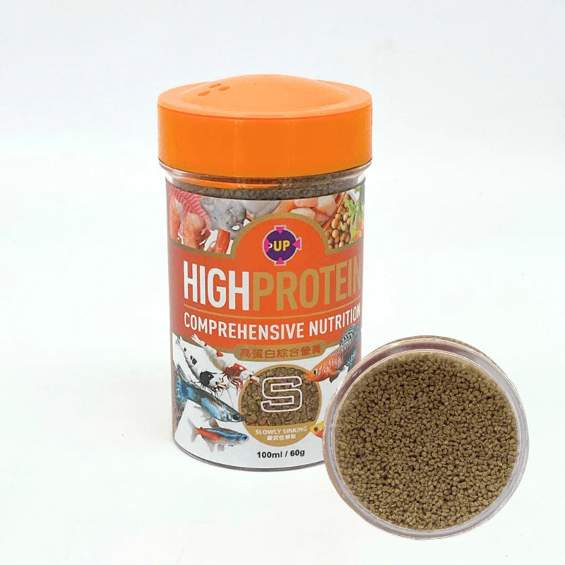 UP Sinking Pellets (60g) and Discusfood BH Pellets (80g)