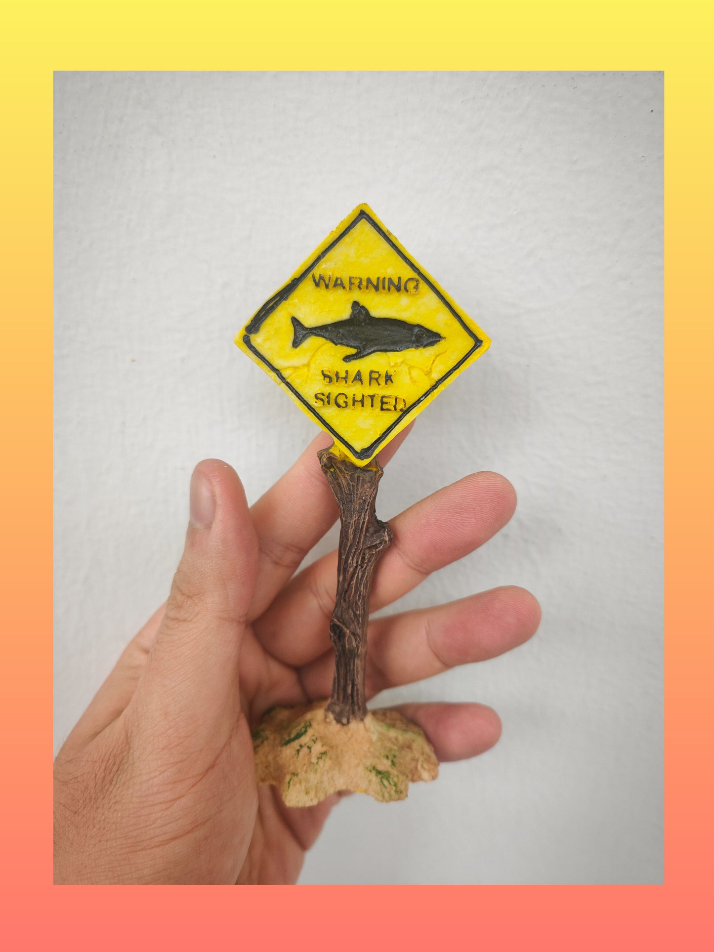 Warning Sign Accessories for Fish Tank